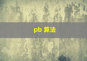 pb 算法